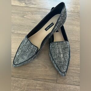 Nine West Abay Boucle Pointed Toe Loafer Flats Shoes Size 10 NEW!